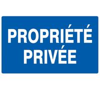 Panneau adhésif PROPRIETE PRIVEE 330X200MM TALIAPLAST - 721643