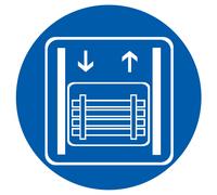 Panneau adhésif TRANSPORT DE MARCHANDISES EXCLUSIVEMENT Ø180MM TALIAPLAST - 727569