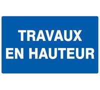 Panneau adhésif TRAVAUX EN HAUTEUR 330X200MM TALIAPLAST - 721650