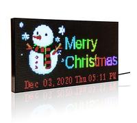 Panneau Affichage LED avec APP pour Fenêtre de Magasin 38.7 * 19.6cm | LED personnalisé pour bar, restaurant, pub, bureau, café, festival, Support texte, animation