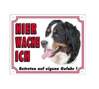 Panneau affichage pour chien Nobby Pet Berner Sennenhund Blanc 250x200 mm