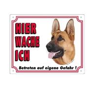 Nobby 93208 Allemand Shepard Panneau d'avertissement, Marron [Langue Allemande]