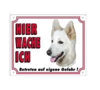 Panneau affichage pour chien Nobby Pet Deutscher Schäferhund Weiß Blanc 250x200 mm