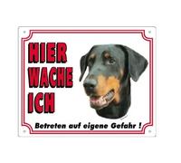 Panneau affichage pour chien Nobby Pet Dobermann Blanc 250x200 mm