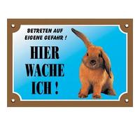 Panneau affichage pour chien Nobby Pet Kaninchen Marron 205x140 mm