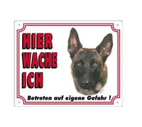 Nobby Panneau d'avertissement Malinois en Plastique
