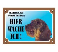 Panneau affichage pour chien Nobby Pet Rauhaar Dackel Marron 205x140 mm