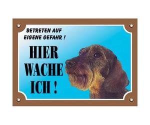 Panneau affichage pour chien Nobby Pet Rauhaar Dackel Marron 205x140 mm
