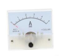 Panneau analogique 85C1 - Voltmètre CC - Ampèremètre - Précision de classe 2,5 - Pour mesure et inspection électriques industrielles (0-5 A)