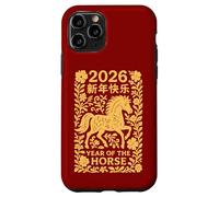 Panneau Animal du Nouvel an Lunaire Chinois 2026 année du Cheval de feu Coque pour iPhone 11 Pro