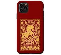 Panneau Animal du Nouvel an Lunaire Chinois 2026 année du Cheval de feu Coque pour iPhone 11 Pro Max