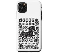 Panneau Animal du Nouvel an Lunaire Chinois 2026 année du Cheval de feu Coque pour iPhone 11 Pro Max