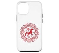 Panneau Animal du Nouvel an Lunaire Chinois 2026 année du Cheval de feu Coque pour iPhone 12/12 Pro
