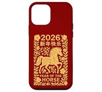 Panneau Animal du Nouvel an Lunaire Chinois 2026 année du Cheval de feu Coque pour iPhone 12 Mini