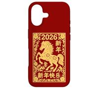 Panneau Animal du Nouvel an Lunaire Chinois 2026 année du Cheval de feu Coque pour iPhone 17