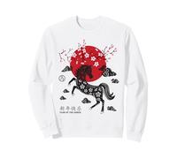 Panneau Animal du Nouvel an Lunaire Chinois 2026 année du Cheval de feu Sweatshirt