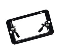 Panneau anti-poussière noir avec brosse intégrée de type 86 - Plaque murale pour appareils électriques d'intérieur - Entretien A/V