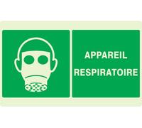 PANNEAU APPAREIL RESPIRATOIRE LUMINESCENT 330X200MM TALIAPLAST - 631409