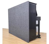 Panneau arrière insonorisé pour piano, 3 cm d'épaisseur, en fibre de polyester, isolation phonique professionnelle, découpable, compatible avec la plupart des pianos droits(Gray)
