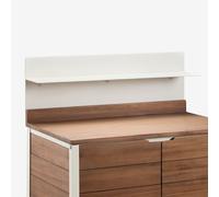 Panneau Arrière Pour Cuisine Modulaire D'extérieur En Aluminium Reggie Blanc Gardenia Blanc