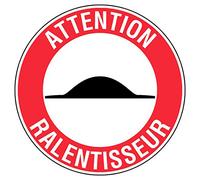 Panneau Attention ralentisseurs - Rigide Ø300mm - 4062419