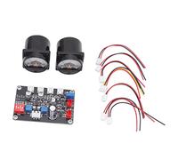 Panneau Audio Professionnel de Niveau VU Mètre avec Carte Pilote Réponse Rapide de Haute Précision pour Studio d'Enregistrement Audio Domestique Audio de Voiture ABS 2 Pièces