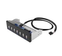 panneau avant 5.25 pouces, 9 broches à 7 Ports USB 2.0 Hub CD-ROM, baie de lecteur CD ROM avec puce HUB pour boîtier d'ordinateur