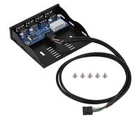 Panneau Avant de Disquette, Panneau Avant de Disquette USB2.0 Construction métallique 3.5 '' HUB USB 2.0 à Interface 4 Broches, Plug and Play, Transfert de vidéos, Musique