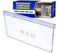 Panneau Avant Tiroir Frigo 402x150x36 mm 4640640200 pour Beko