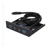 Panneau Avant USB 3.0, Améliore Qualité Son avec Câble Cuivre Plaqué Étain, Interface Audio HD Adaptable pour Gamer, Audiophile et Utilisation Bureau