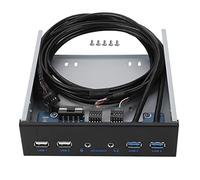Panneau Avant USB 3.0, Extension HD 19 Broches, Panneau Avant USB 2.0 avec SuperSpeed 4,8 Gbit/s, Rétrocompatible pour Boîtier D'ordinateur et Carte Mère