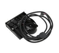 Panneau avant USB 3.2 Hub 10 Gbps Plug and Play Iron Shell lecteur de disquette pour Win pour Linux