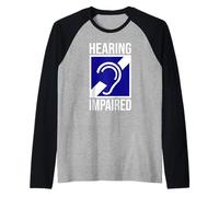 Panneau avec symbole de surdité malentendante Manche Raglan