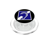 Panneau avec Symbole de surdité malentendante PopSockets PopGrip pour MagSafe