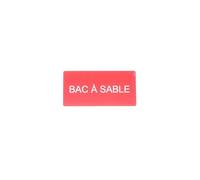 Panneau Bac à Sable 200x100 mm - Signalétique Incendie Rouge et Blanc - PVC Rigide 1 mm - Classement Feu M1 - Affichage Sécurité Conforme ERP & Industrie