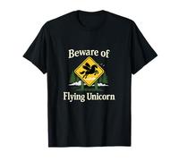Panneau « Beware of Flying Unicorn Equestrian Wrangler » T-Shirt
