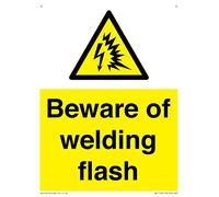 Panneau « Beware of welding Flash » - 150 x 200 mm - A5P