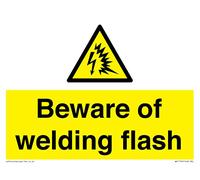 Panneau « Beware of welding Flash » - 200 x 150 mm - A5L