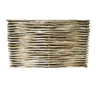 Panneau bois eucalyptus tressé - 180 x 120 cm - Bois poli - Homologué piscine - Fabrication européenne