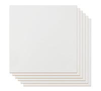 Panneau Bois MDF 3mm, 6 x Panneau Mdf Blanc Feuille De Bois MDF 300 x 300 x 3mm, Panneaux Bois MDF Feuille Planche Bois Brut Panneau Feuille Découpe Laser Pour Gravure Laser, Pyrogravure, Bricolage