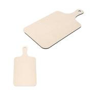 Panneau Bois Mini planche à découper en bois de 11,8 X 6,3 pouces | Avec poignée, sanglier de coupe de plateau de palette d'artisanat en bois inachevé rectangulaire(4PCS)