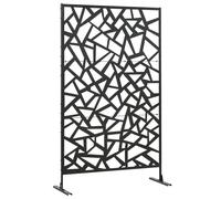 Panneau brise-vue - Outsunny - 122x45x198cm - Acier - noir
