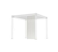 Panneau brise-vue ventelles verticales Ombréa 100 cm - Blanc