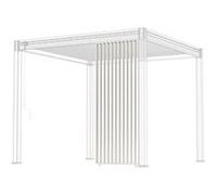 Panneau brise-vue ventelles verticales Ombréa 100 cm - Blanc