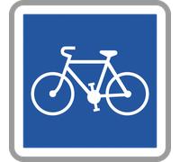 Panneau carré accès réservé aux cycles 350 Ecolign C113 cl1 - NADIA SIGNALISATION - CAR350E1C113
