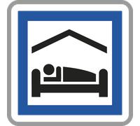Panneau carré Chambre d'hôtes ou gîte 900 Ecolign CE5b cl2 - NADIA SIGNALISATION - CAR900E2CE5b