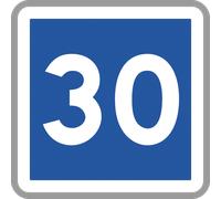 Panneau carré conseil vitesse circulation 500 Ecolign C4a cl1 - NADIA SIGNALISATION - CAR500E1C4a