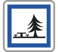 Panneau carré Emplacement pour pique-nique 900 Ecolign CE7 cl2 - NADIA SIGNALISATION - CAR900E2CE7