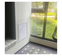 Panneau carré en plastique pour système d'aération 10 x 10 à 70 x 70 cm, porte d'accès pour cloison sèche avec maille amovible, trappe d'inspection murale, grille à persiennes 18x18in / 45 x 45 cm