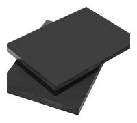 Panneau carré en polypropylène noir de 3 à 20 mm d'épaisseur, panneau en plastique PP, panneau en plastique technique(300x400x15mm 1Pcs)